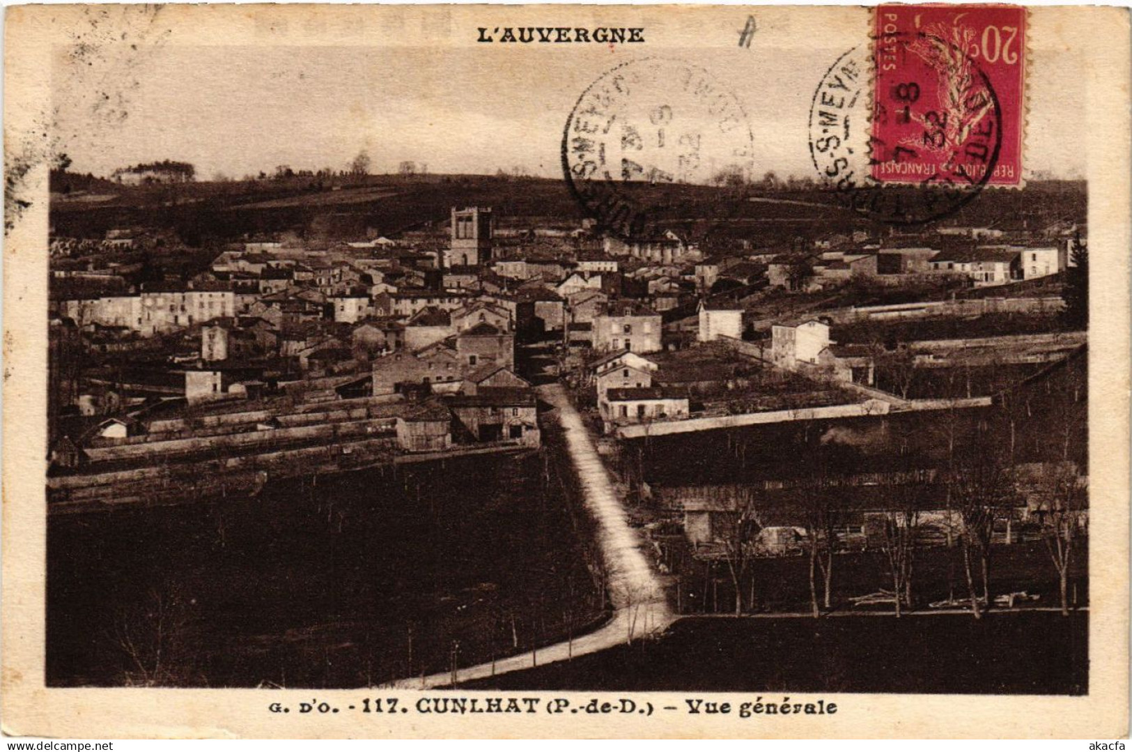 CPA L'Auvergne CUNLHAT vue générale (409915)