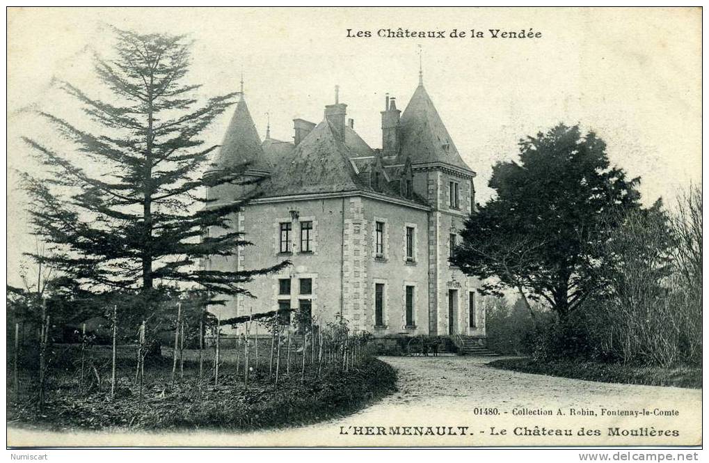 CPA...L'HERMENAULT...LE CHATEAU DES MOULIERES...