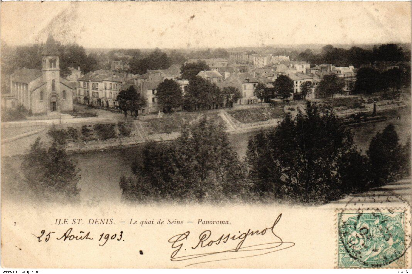 CPA L'ILE-SAINT-DENIS Le Quai de Seine - Panorama (1353075)