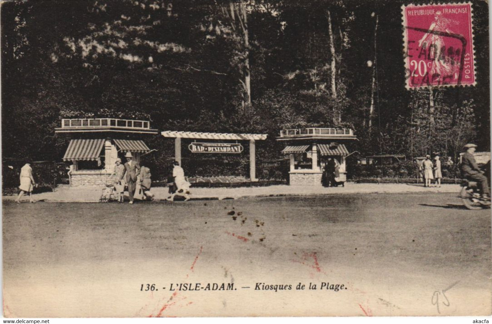 CPA L'ISLE-ADAM Kiosque de la Plage (806944)