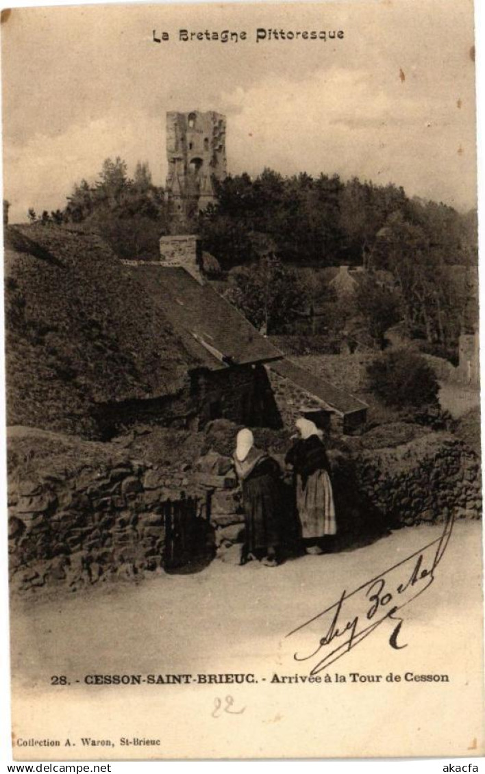 CPA La Bretagne -CESSON-St-BRIEUC - Arrivée a la Tour de CESSON (243201)