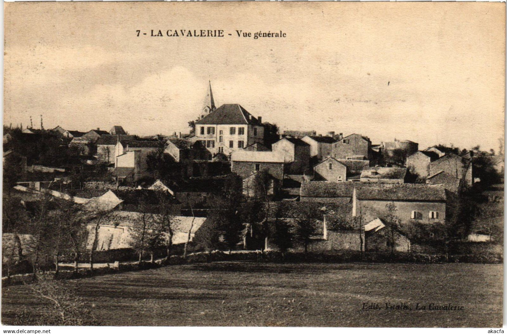 CPA LA CAVALERIE - Vue générale (113328)