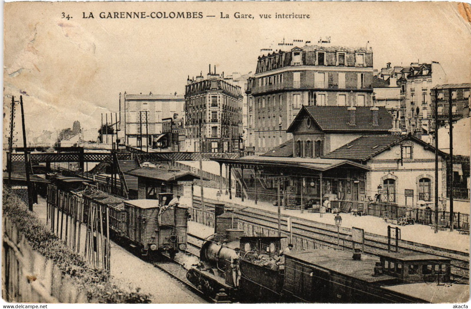 CPA La Garenne Colombes La Gare (1314509)