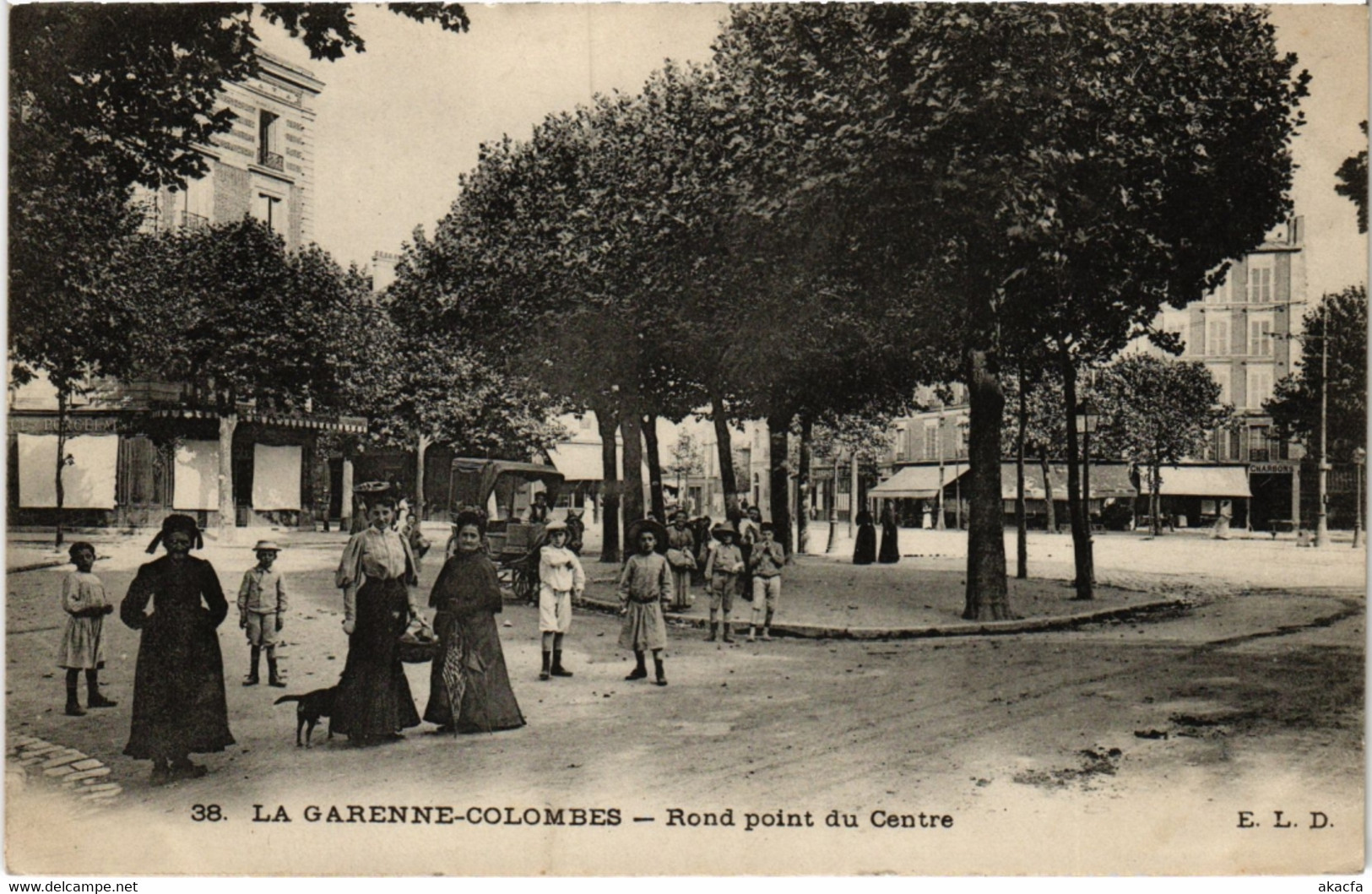 CPA La GARENNE-COLOMBES - Rond point du Centre (986986)