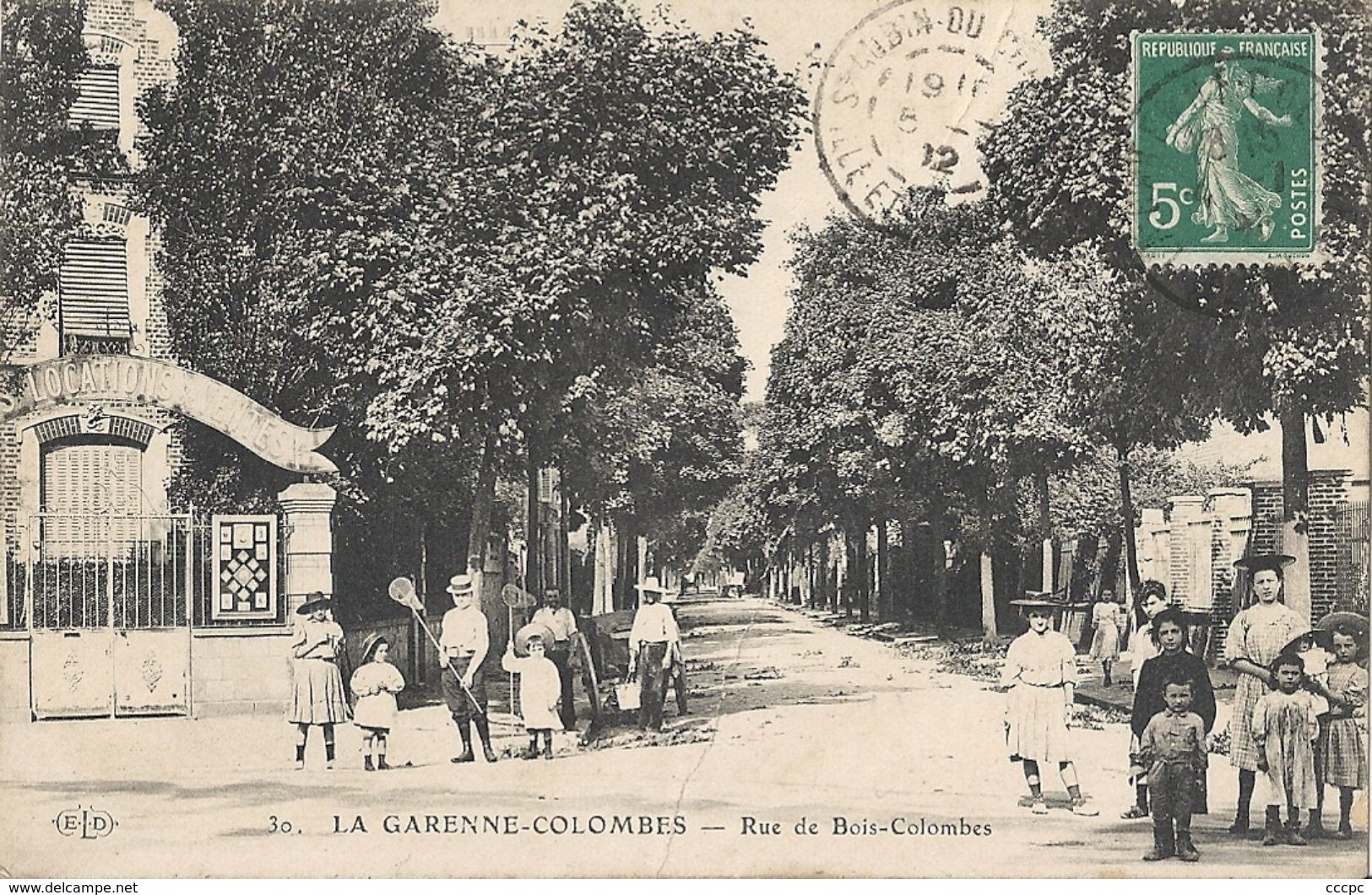 CPA La Garenne Rue de Bois-Colombes