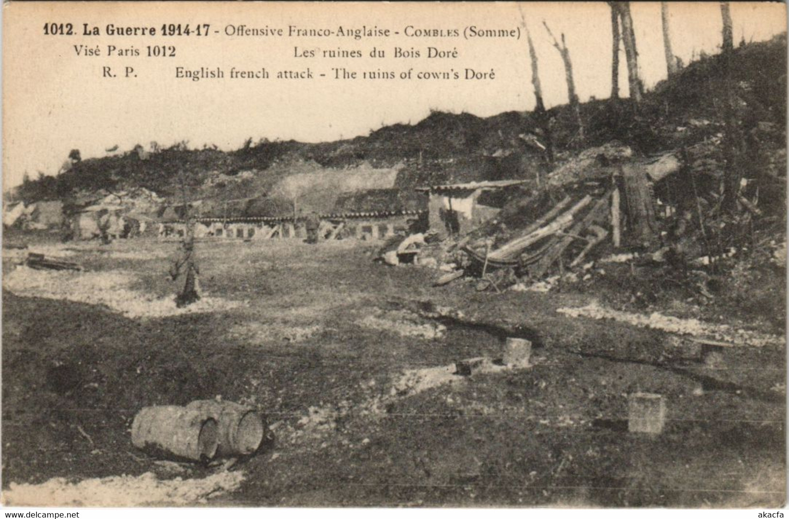 CPA La Guerre 1914-17 - Offensive Franco-Anglaise - Combles (121411)