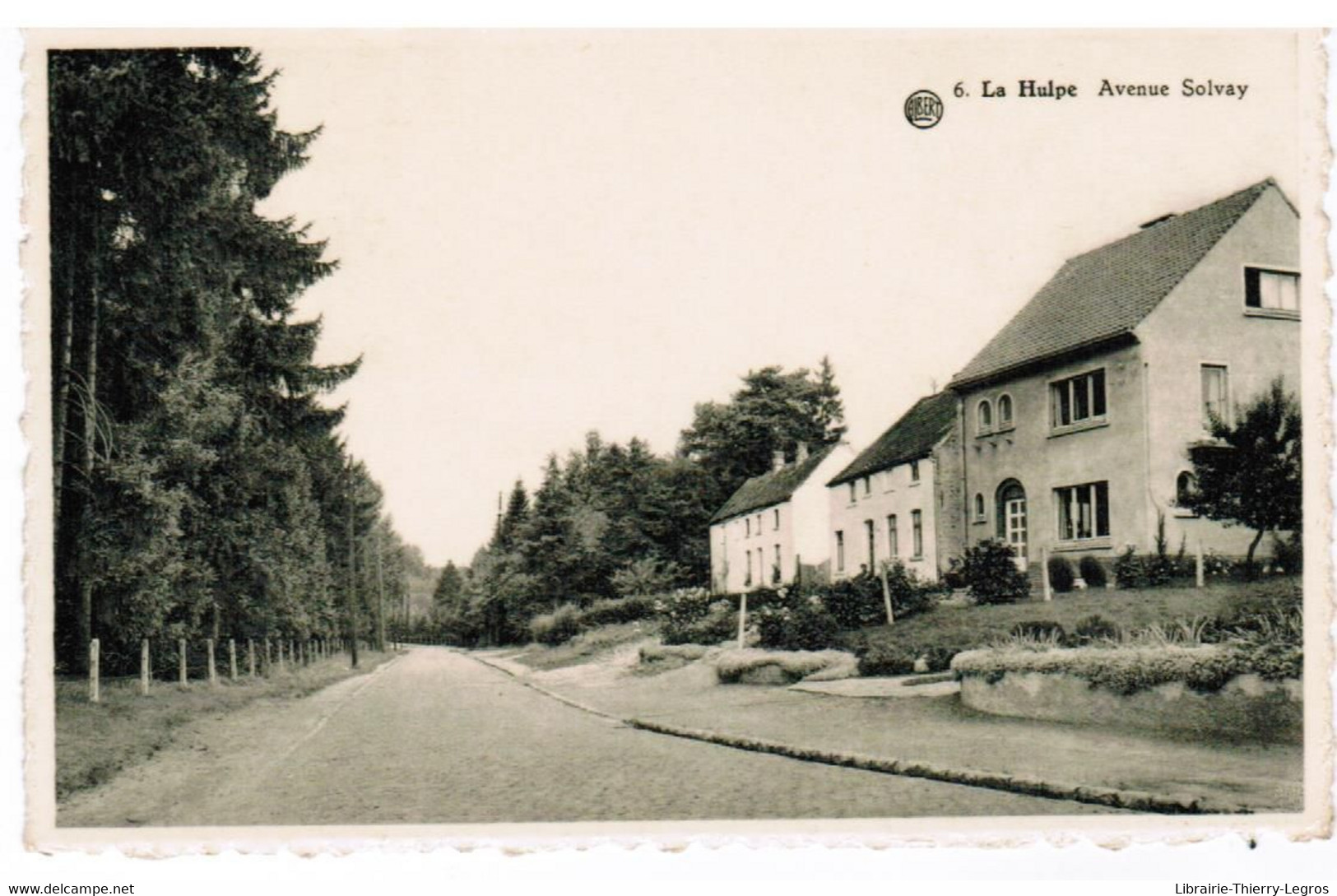 Cpa  La Hulpe avenue Solvay