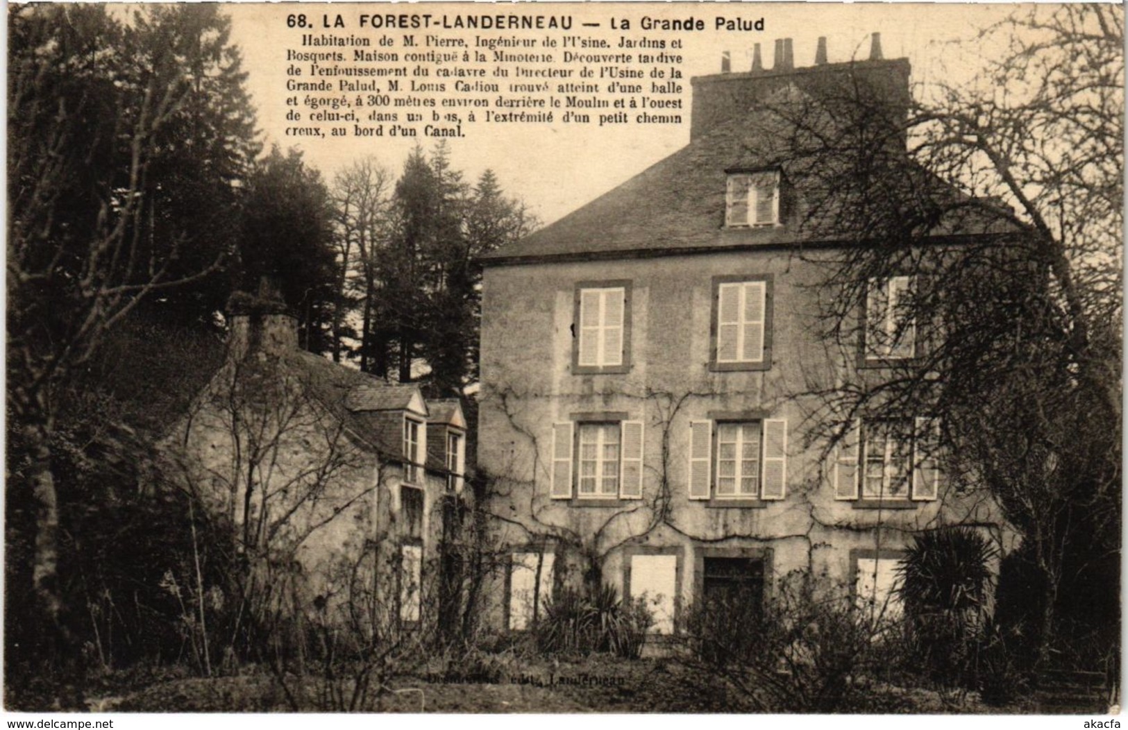 CPA Landerneau- La Grande Palud FRANCE (1026725)