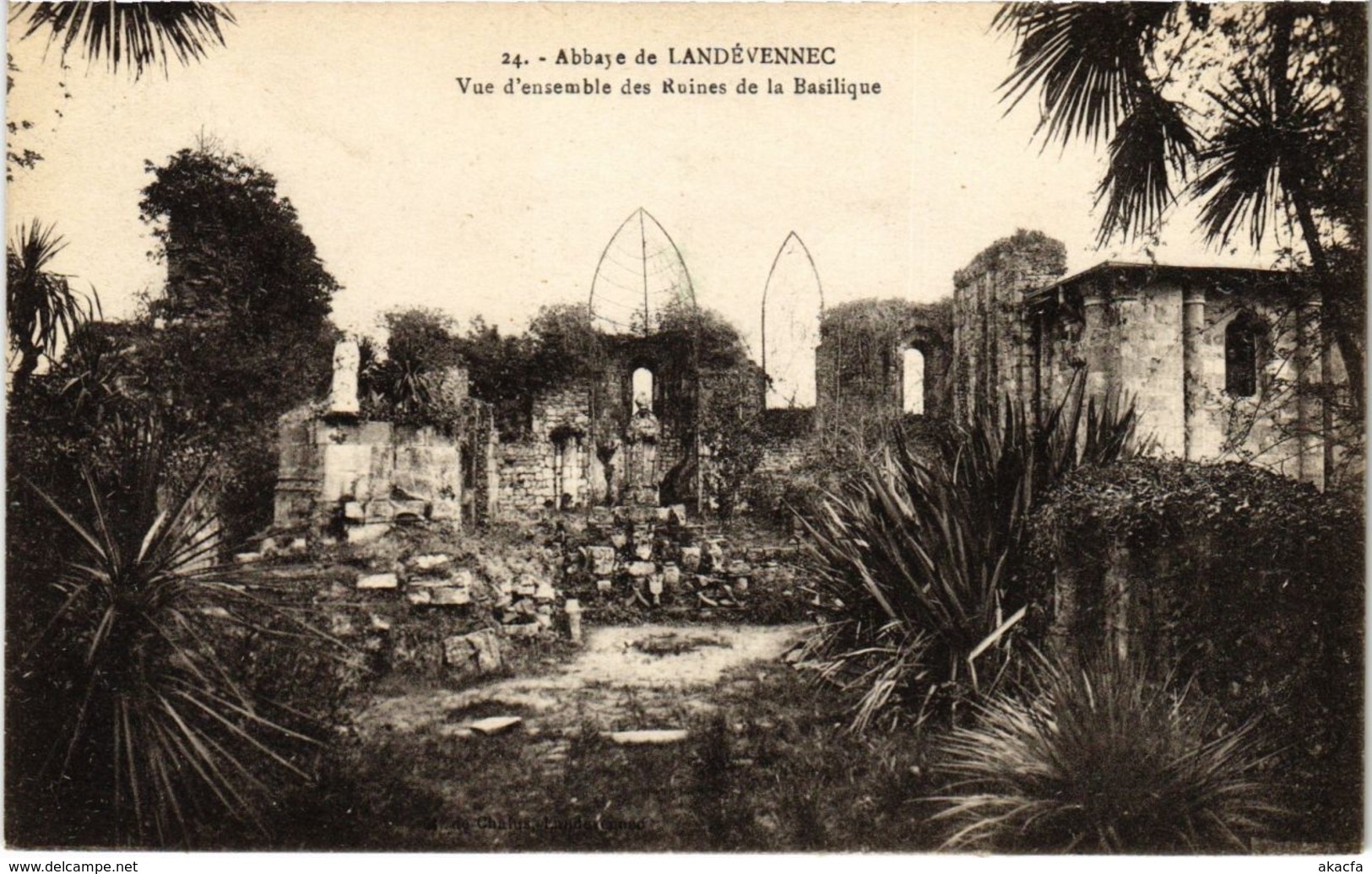 CPA Landevennec - Abbaye de Landevennec - Vue d'Ensemble des Ruines (1033193)