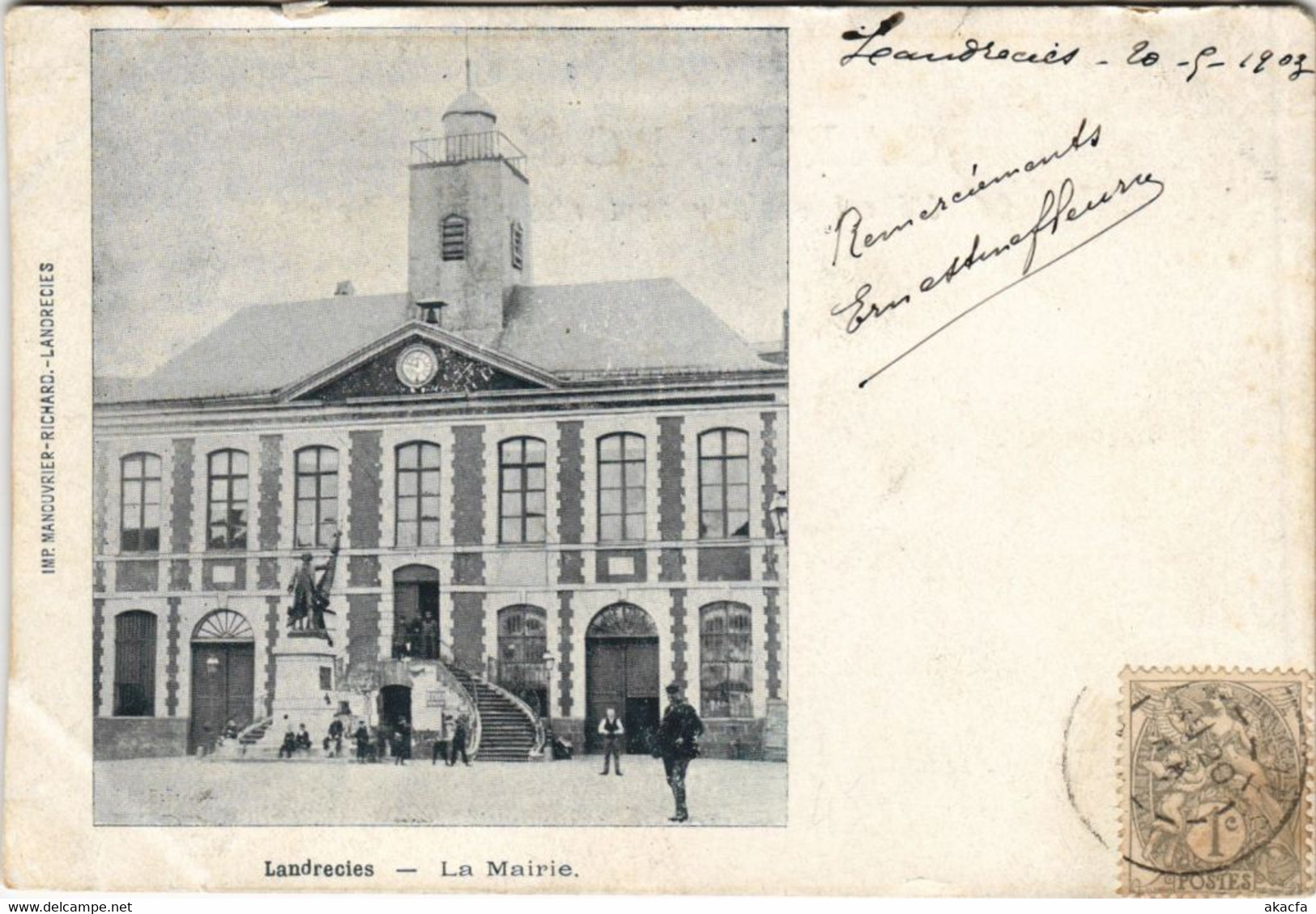 CPA LANDRECIES - La Mairie (136042)