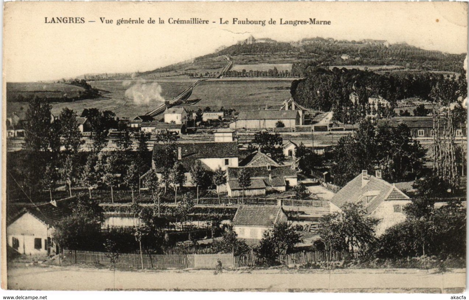 CPA LANGRES - Vue générale de la Cremailliere - Le Faubourg de LANGRES (104657)