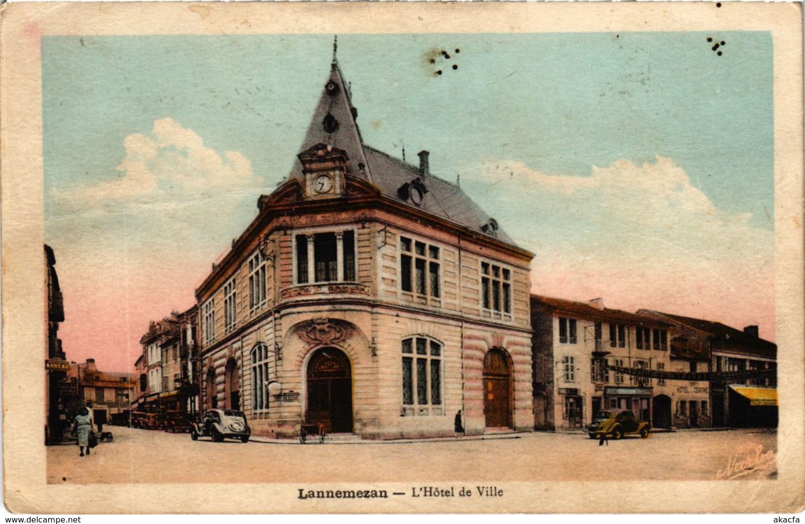 CPA Lannemezan - L'Hotel de Ville (110309)