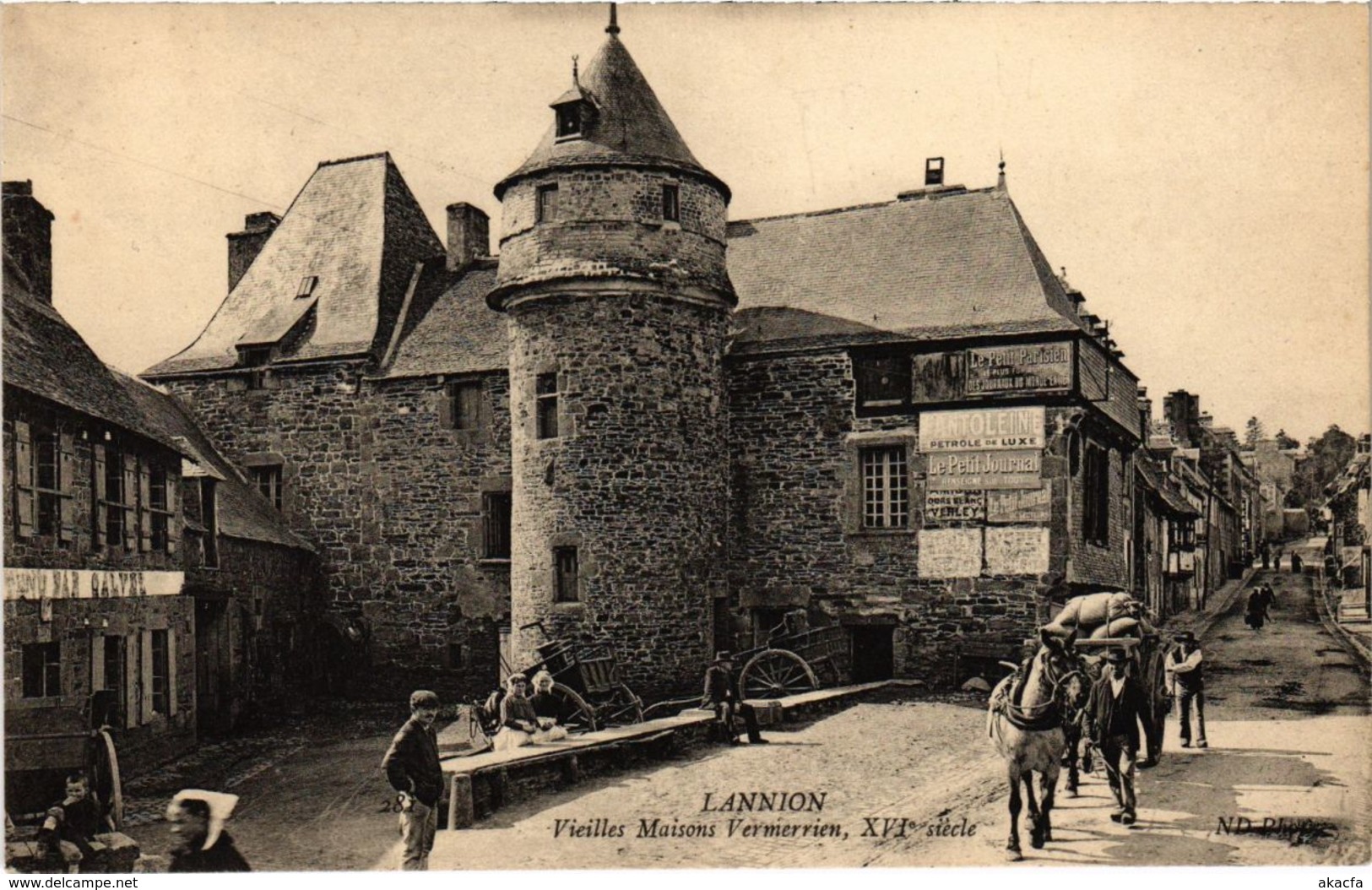 CPA LANNION - Vieilles Maisons Vermerrien (103777)