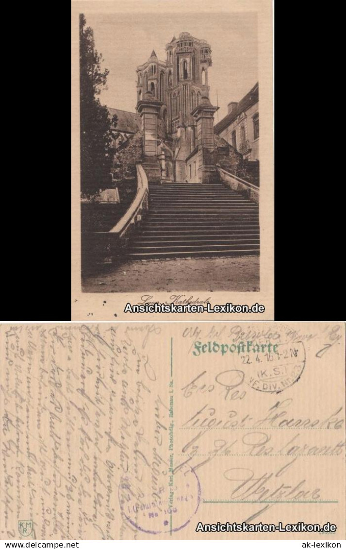 CPA Laon Kathedrale von Laon 1916