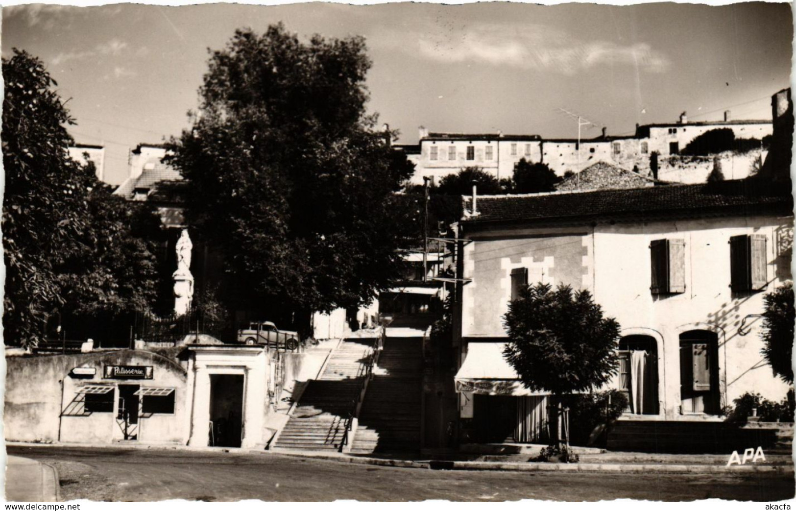 CPA LAUZERTE FauBOURG d'Auriac Grand Escalier (982710)