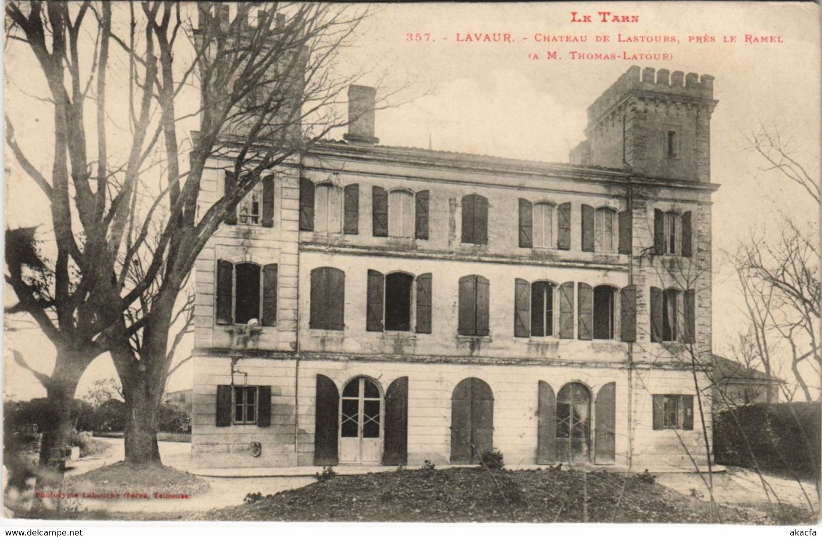 CPA LAVAUR Chateau de Lastours - pres Le Ramel (1087634)