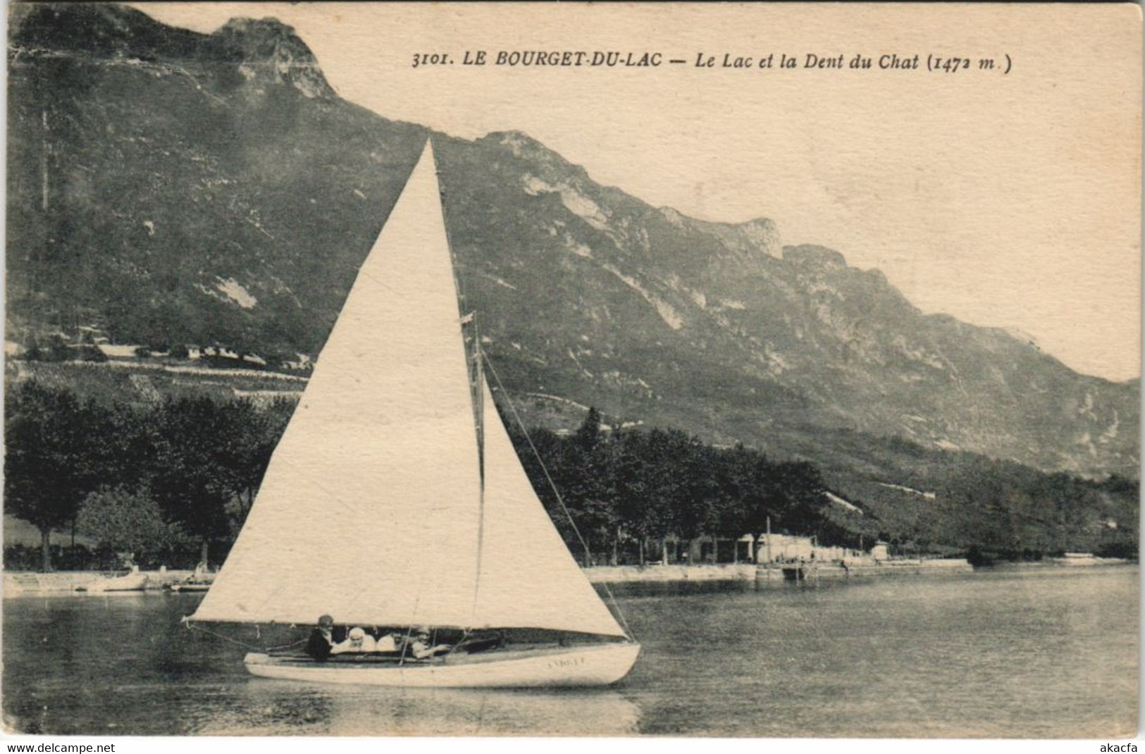 CPA LE BOURGET-du-LAC Le Lac et la Dent du Chat (1195179)