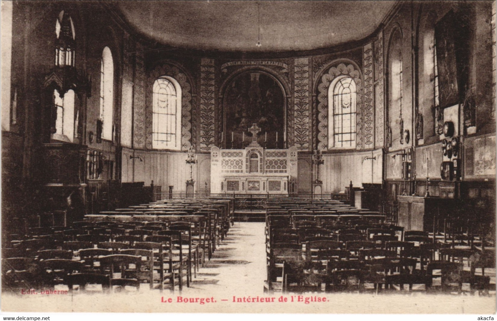 CPA LE BOURGET- Interieur de l'Eglise (124146)