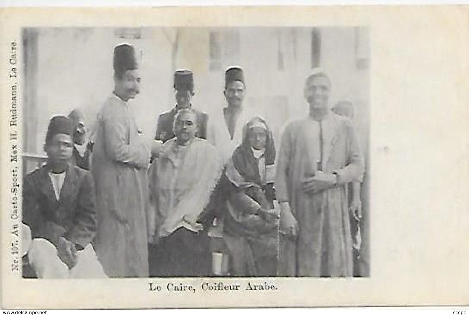 CPA Le Caire Coiffeur Arabe