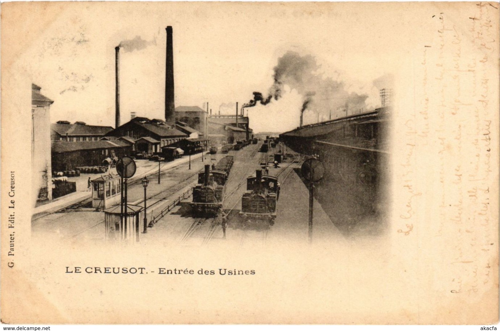 CPA LE CREUSOT - Entrée des Usines (295817)