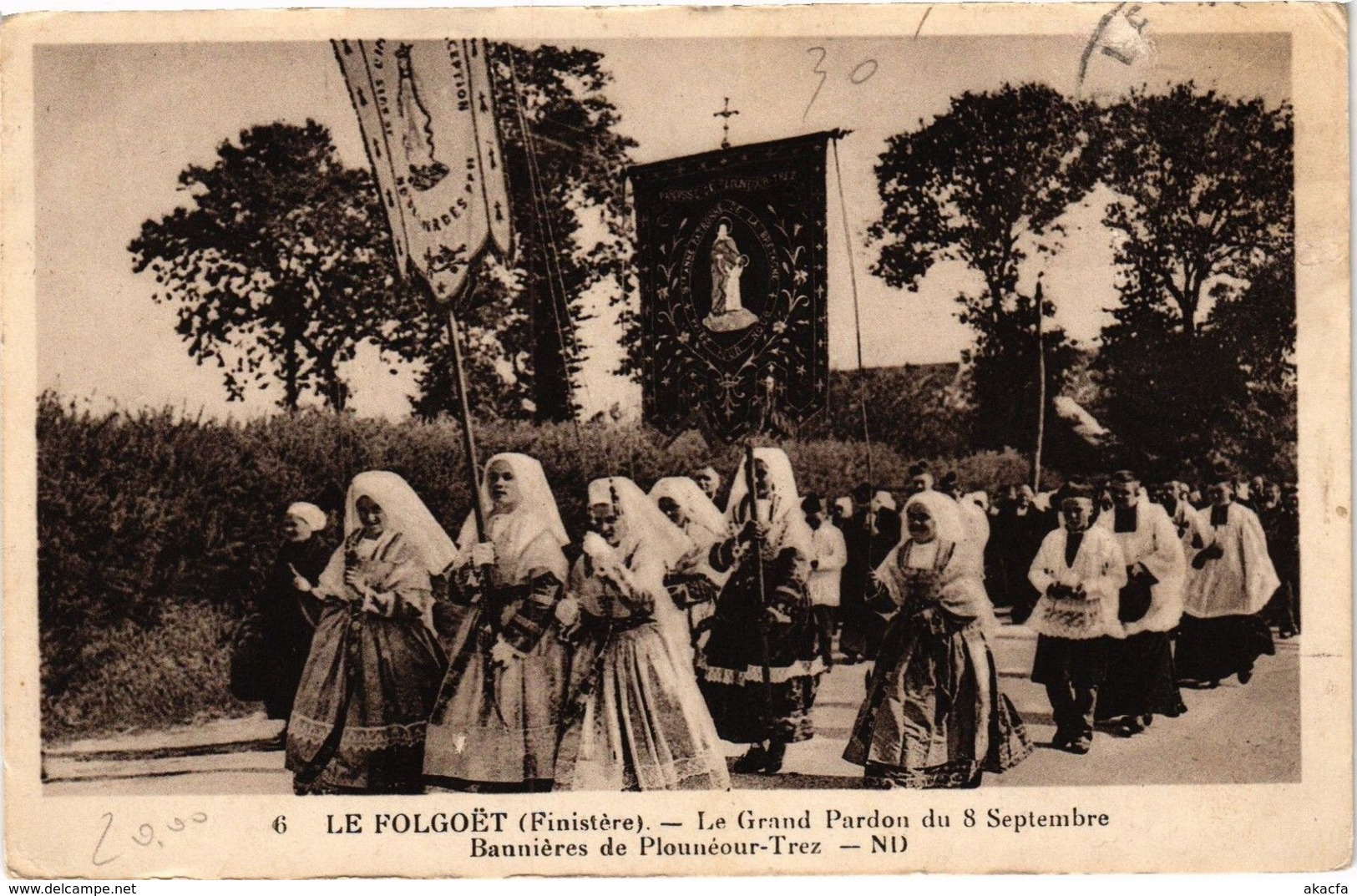 CPA Le FOLGOET-Le Grand Pardon du 8 Septembre-Bannueres de Plounéour (188702)