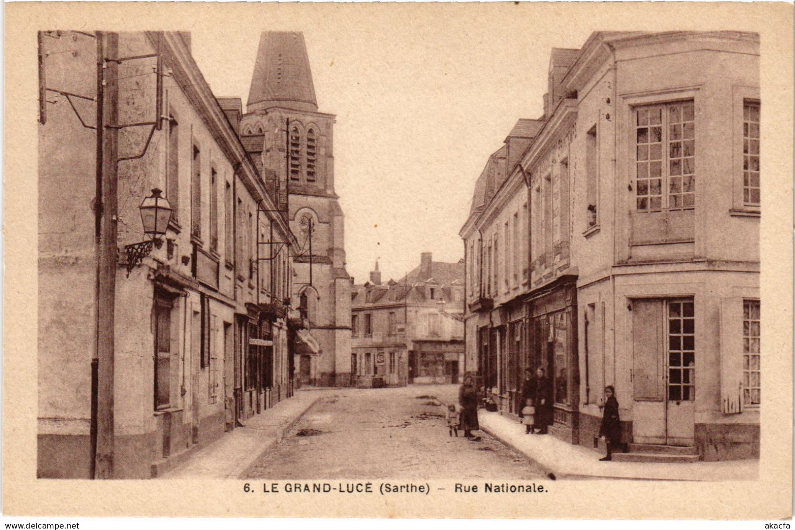 CPA Le Grand Luce Rue Nationale (1429744)