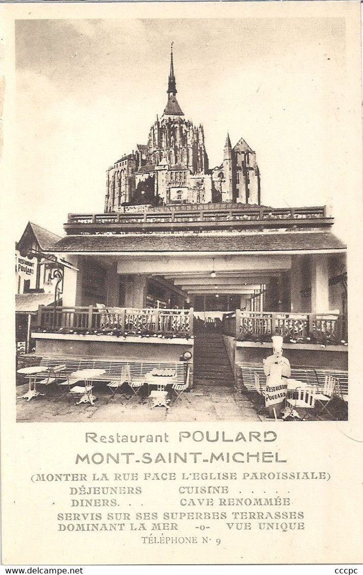 CPA Le Mont-Saint-Michel Restaurant Poulard