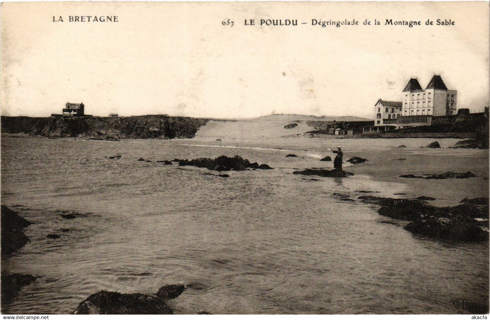 CPA Le POULDU - Degringolade de la Montagne de Sable (252660)