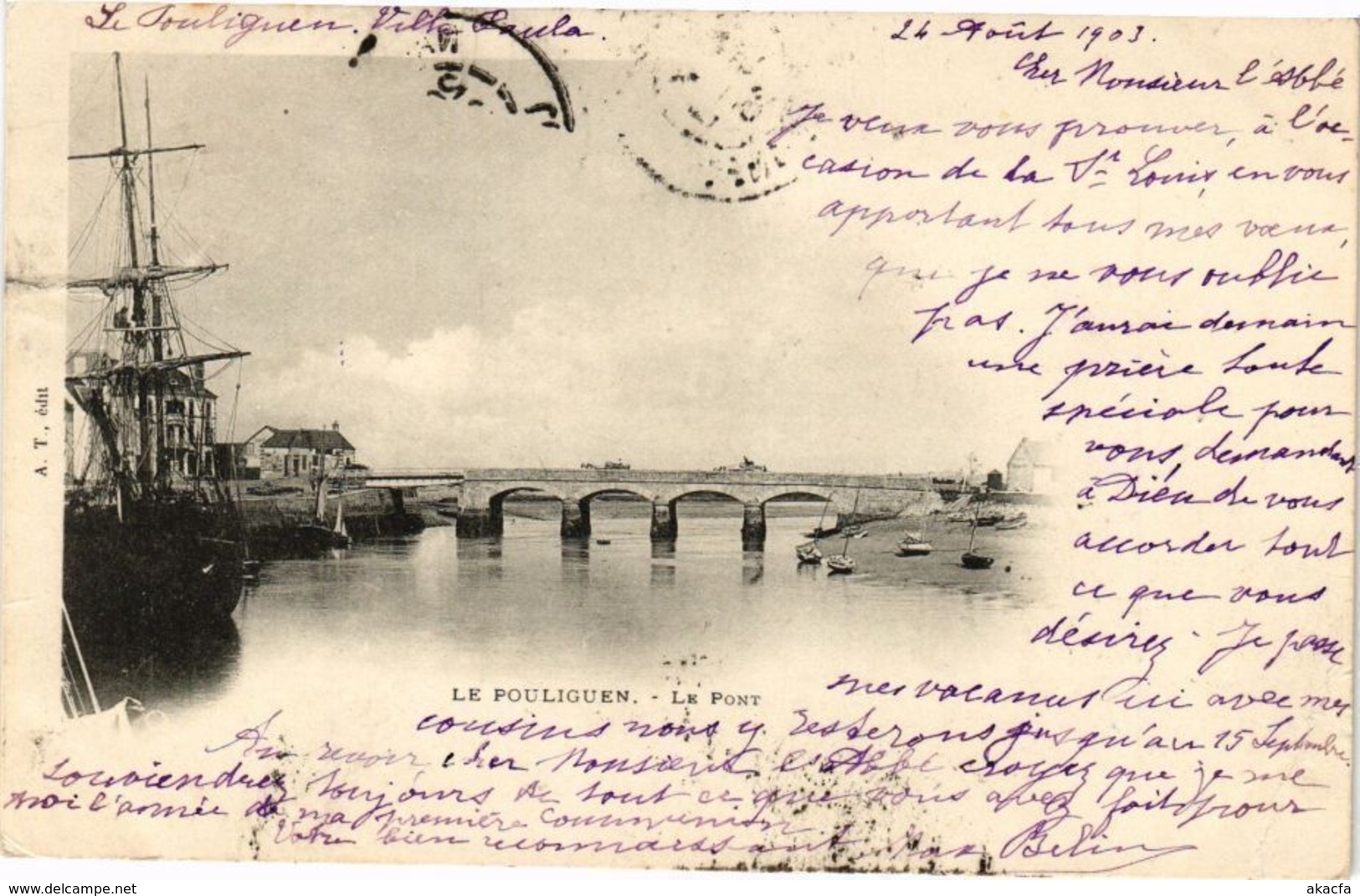 CPA Le POULIGUEN - La Pont (242262)