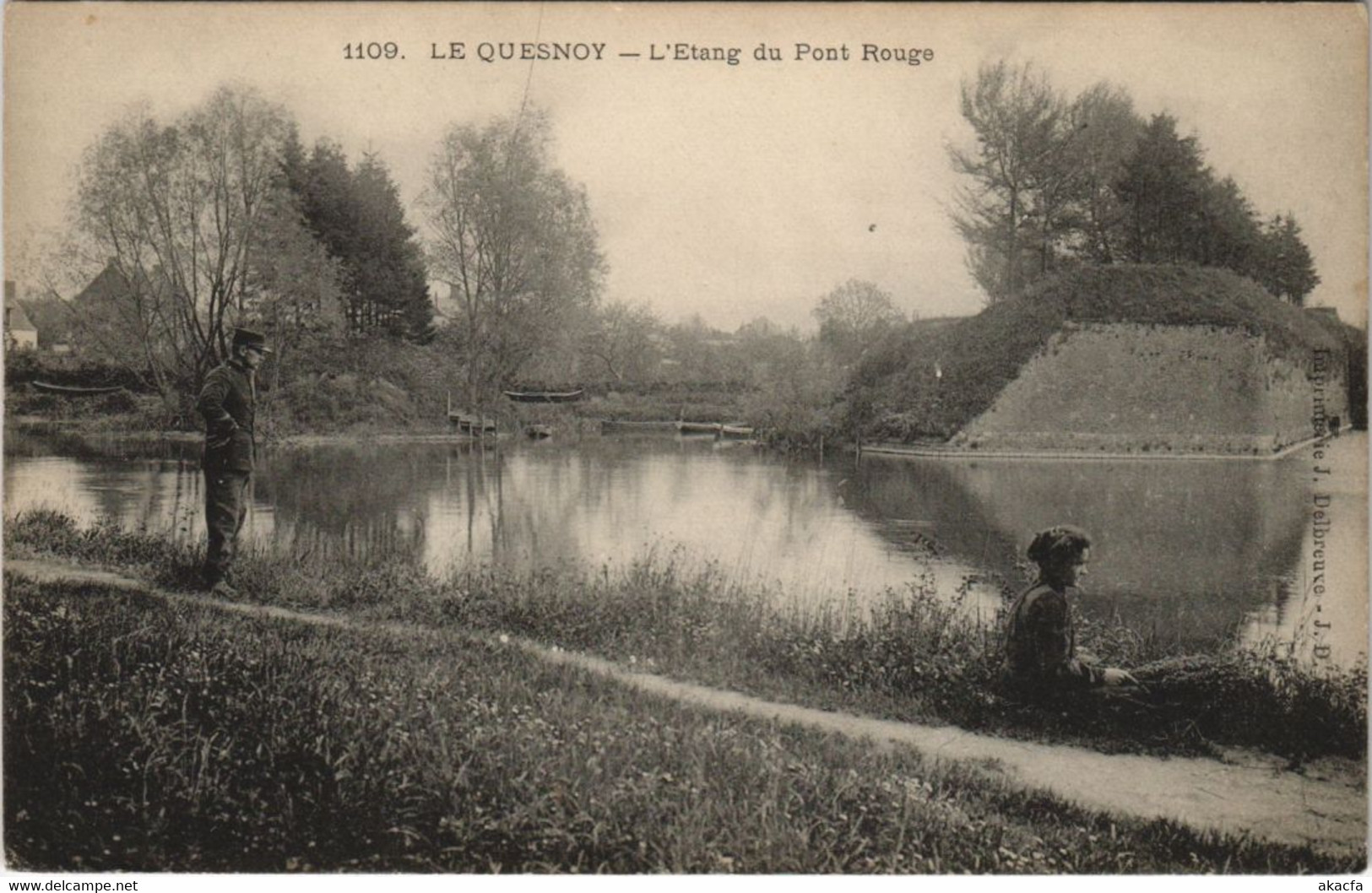 CPA Le QUESNOY - L'Etang du Pont Rouge (135961)