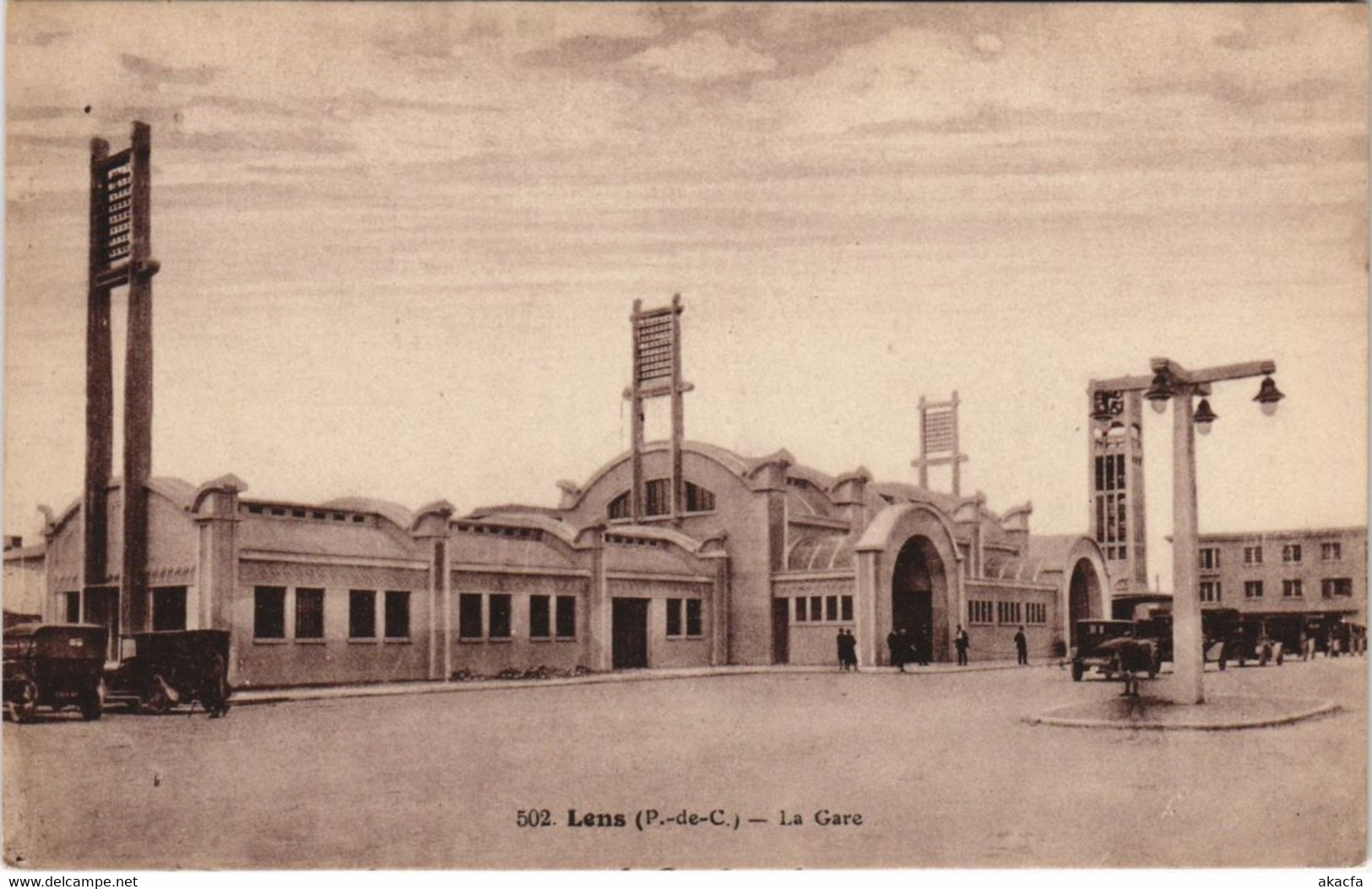 CPA LENS -La Gare (44163)