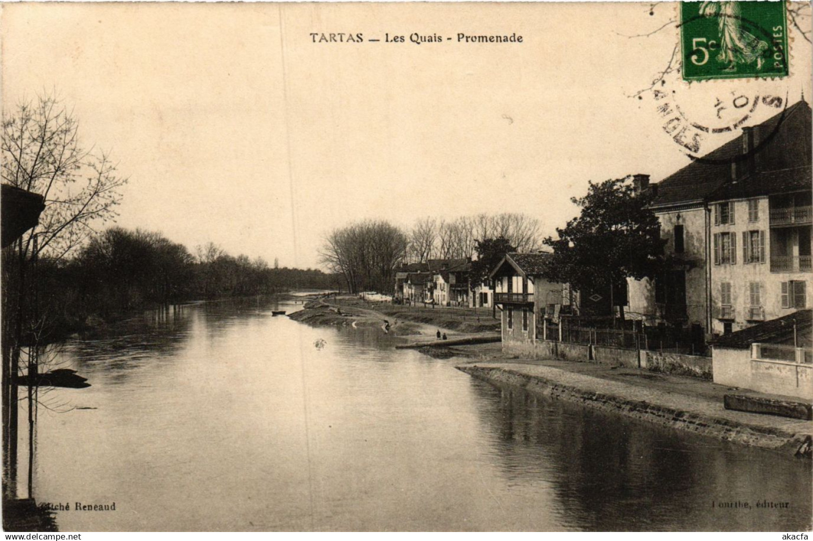 CPA Leon - Tartas - Les Quais - Promenade - Landes (776744)