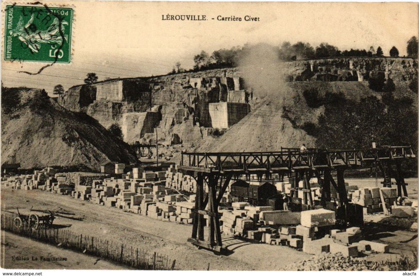 CPA LEROUVILLE-Carriere Civet (232529)