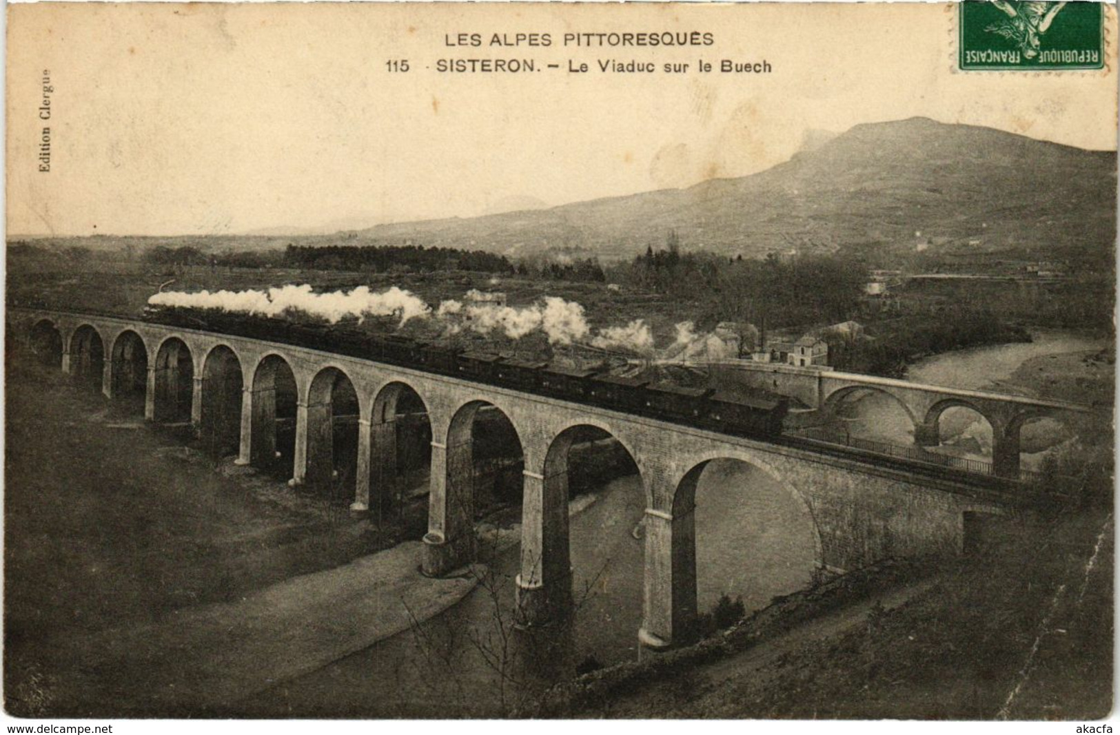 CPA Les Alpes Pittoresques Sisteron Le Viaduc sur le Buech (922167)