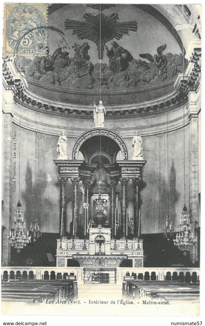 CPA LES ARCS - Intérieur de l'Eglise - Maître-autel - Cliché Pourrière , Les Arcs n°8