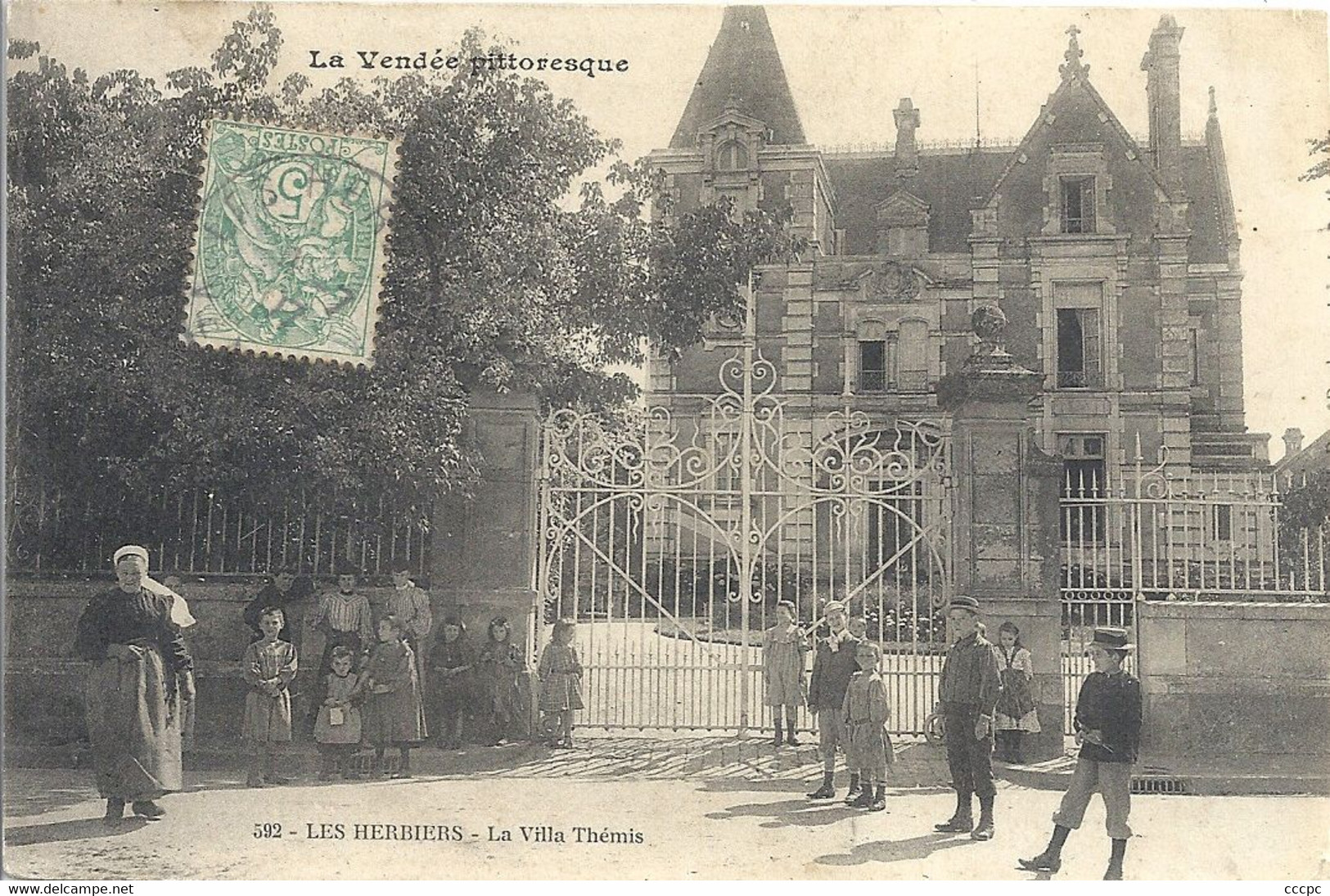 CPA Les Herbiers la Villa Thémis