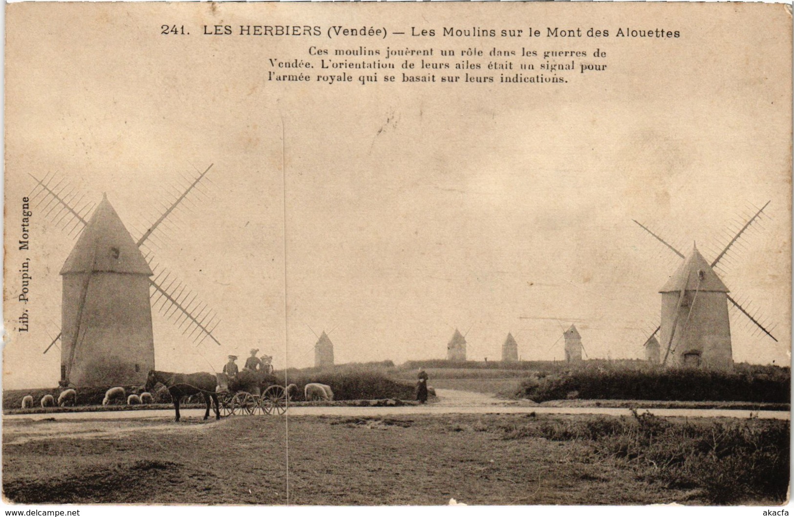 CPA Les Herbiers - Les Moulins sur le Mont des Alouettes (112642)