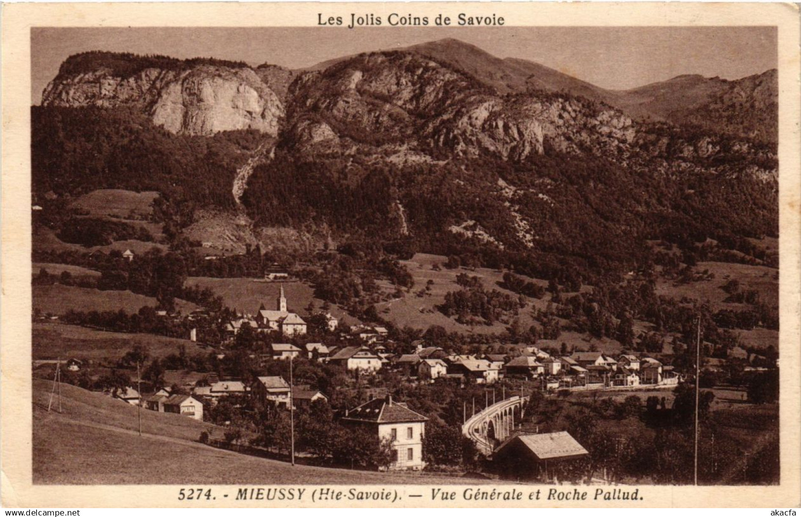 CPA Les Jolis -MIEUSSY - Vue générale et Roche Pallud (247840)