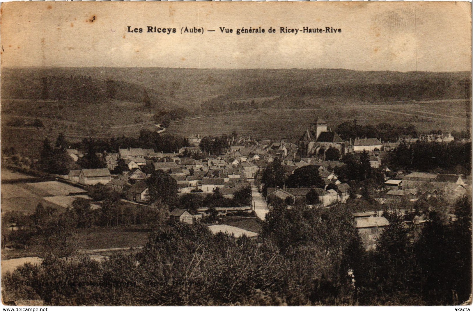 CPA LES RICEYS Vue générale Aube (100730)