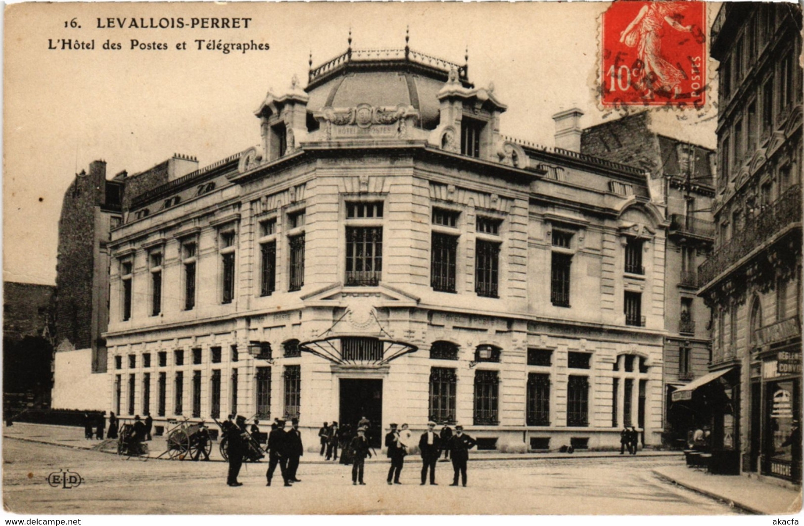 CPA LEVALLOIS-PERRET - L'Hotel des Postes et Télégraphes (986976)