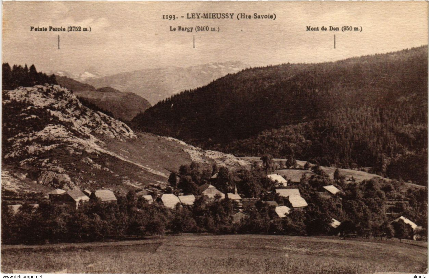 CPA Ley-MIEUSSY - Pointe Percée - La Bergy - Mont de DRU (248017)