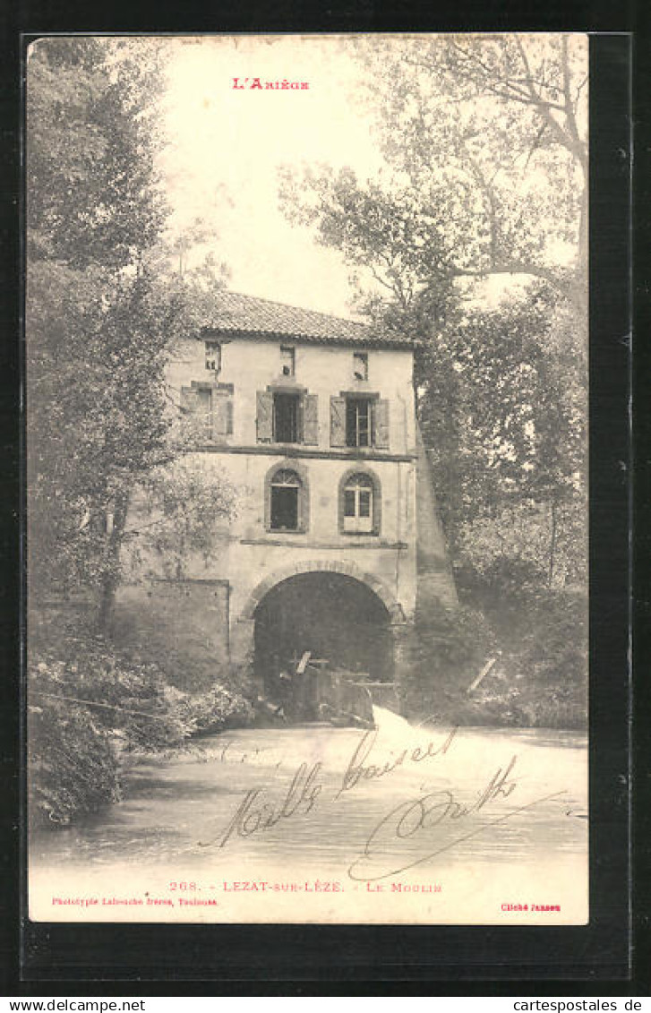 CPA Lezat-sur-Léze, le Moulin