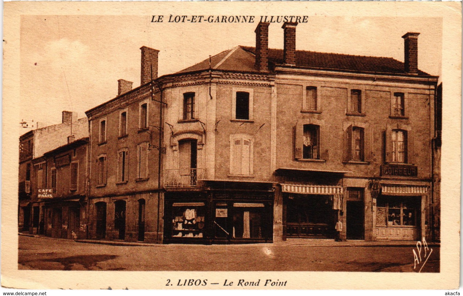 CPA LIBOS Le Rond Foint Lot et Garonne (100705)