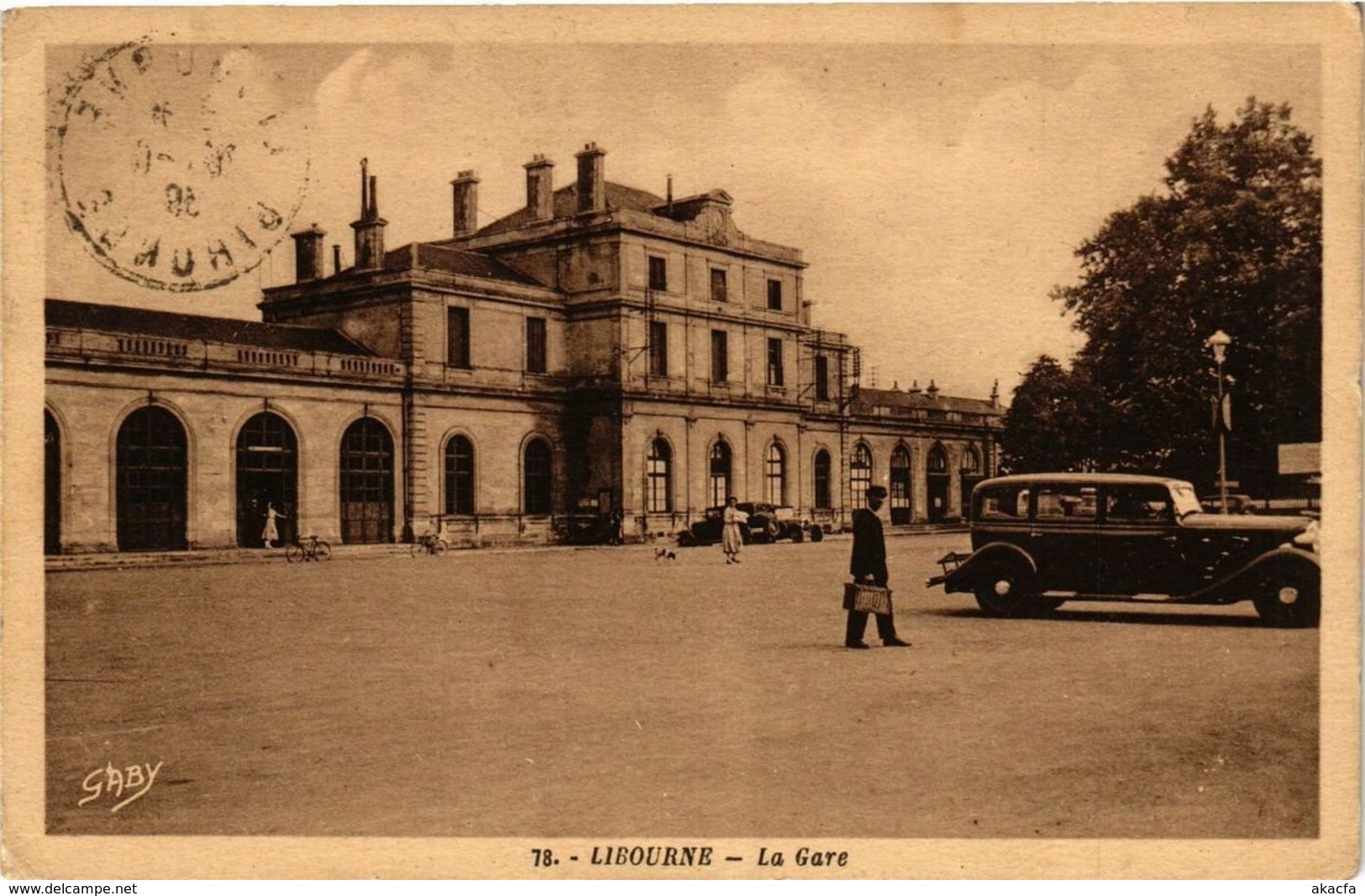 CPA LIBOURNE La Gare (336336)