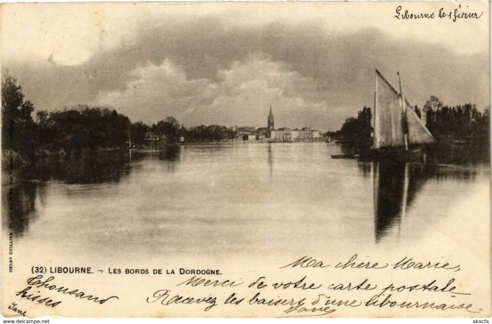 CPA LIBOURNE - Les Bords de la DORDOGNE (229891)