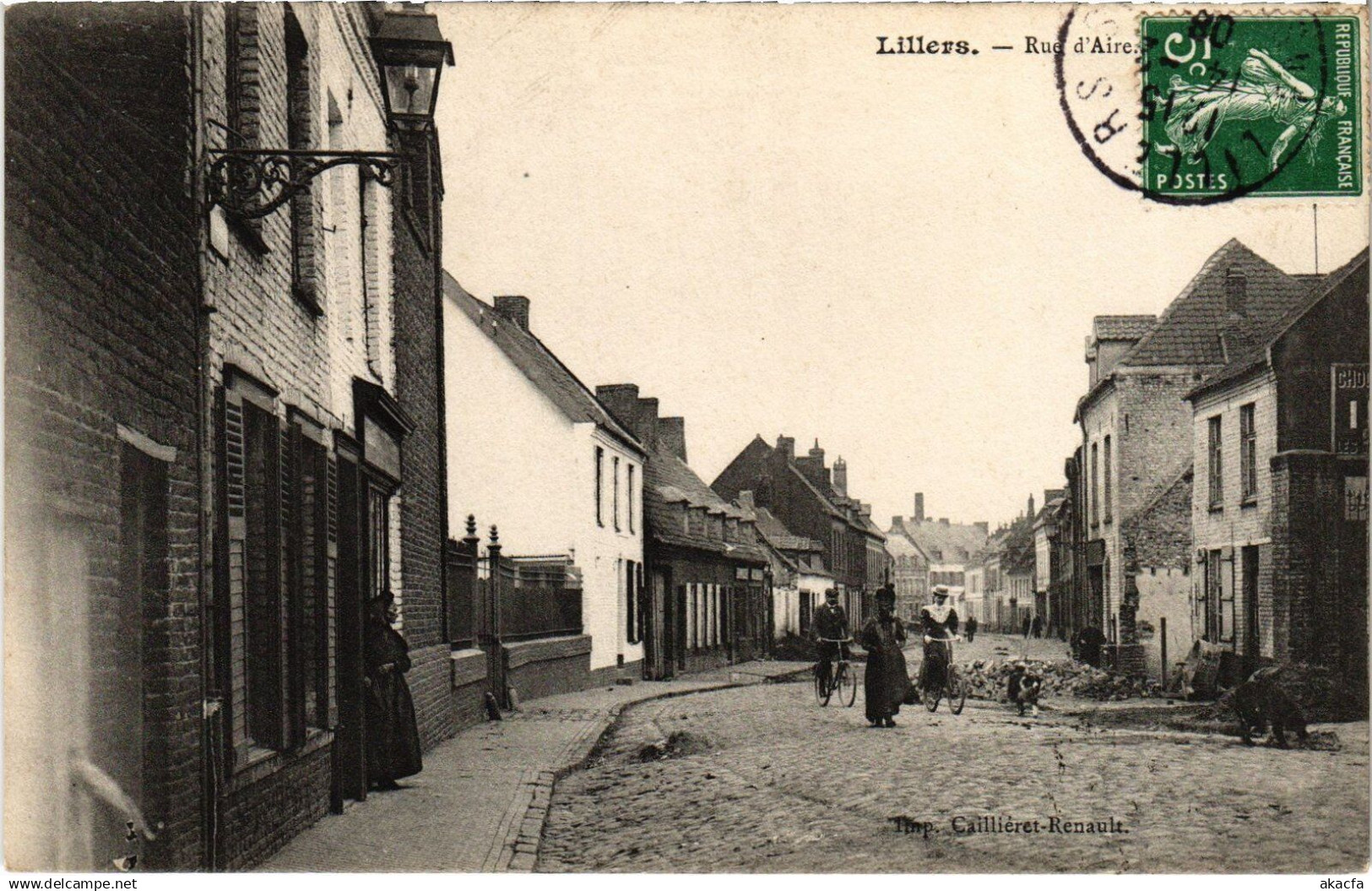 CPA Lillers Rue d'Aires (1275679)