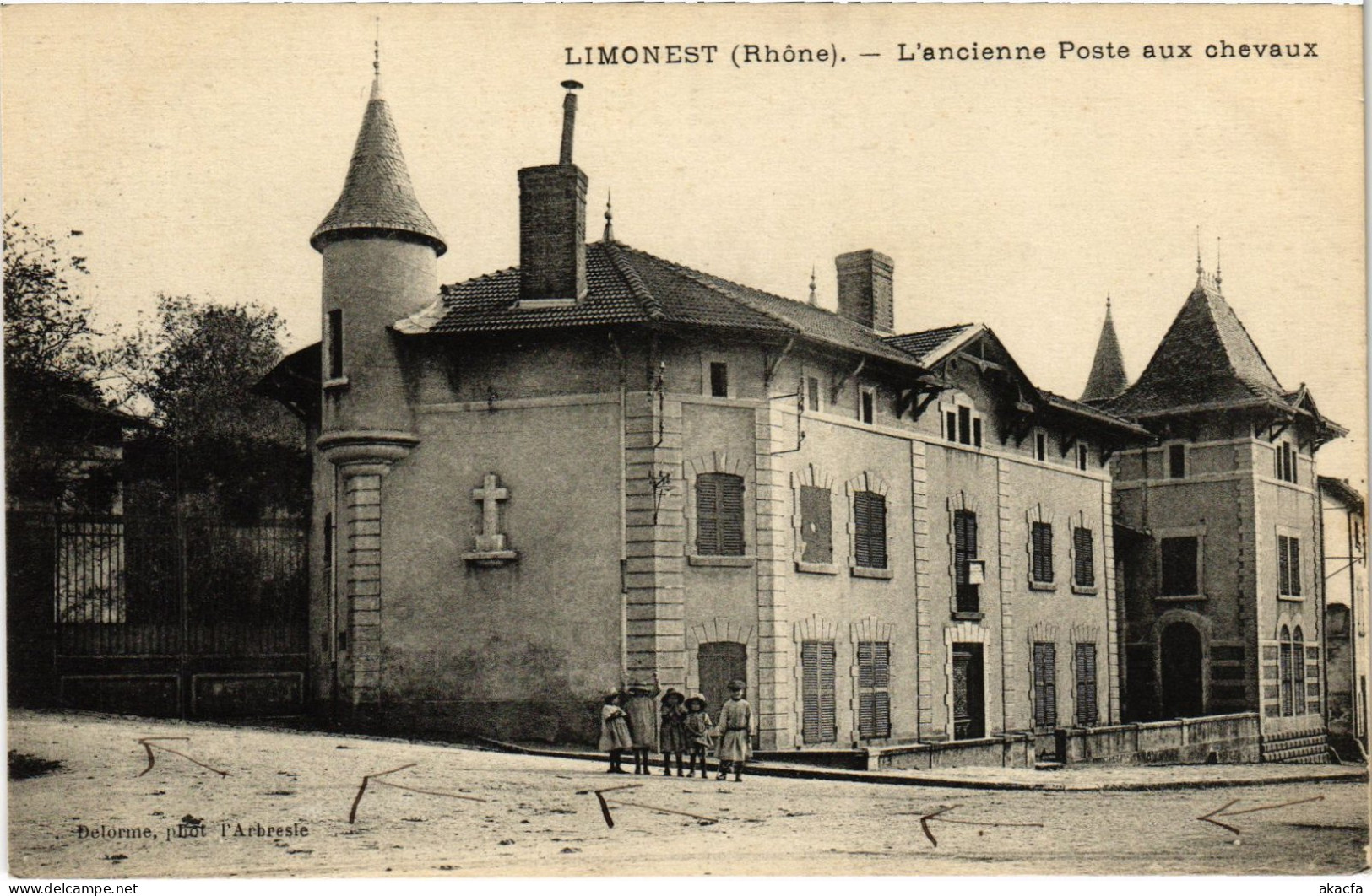 CPA Limonest Ancienne Poste aux cheavaux (1391080)