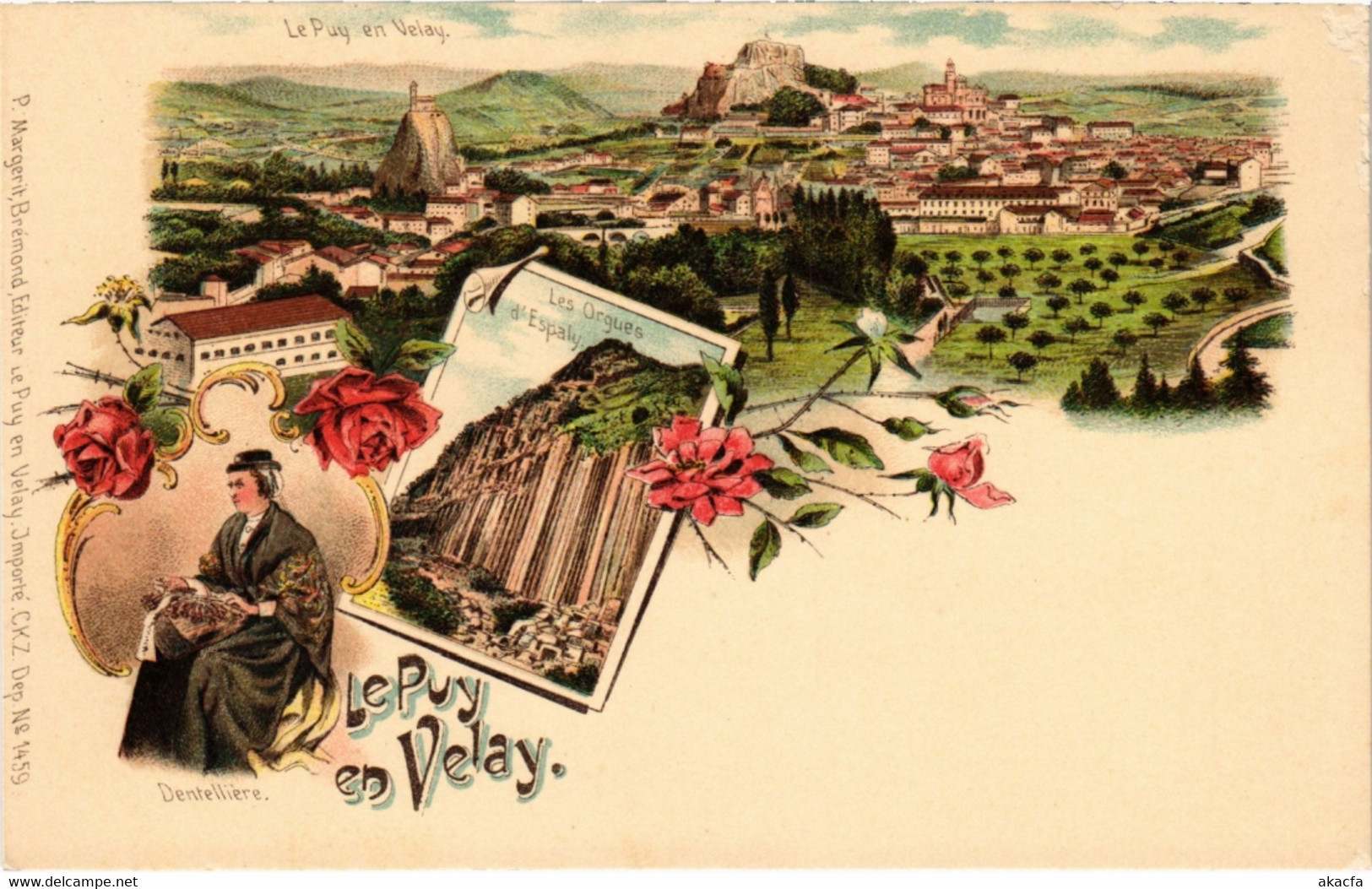 CPA LITHO Le PUY en VELAY - Souvenir (987743)