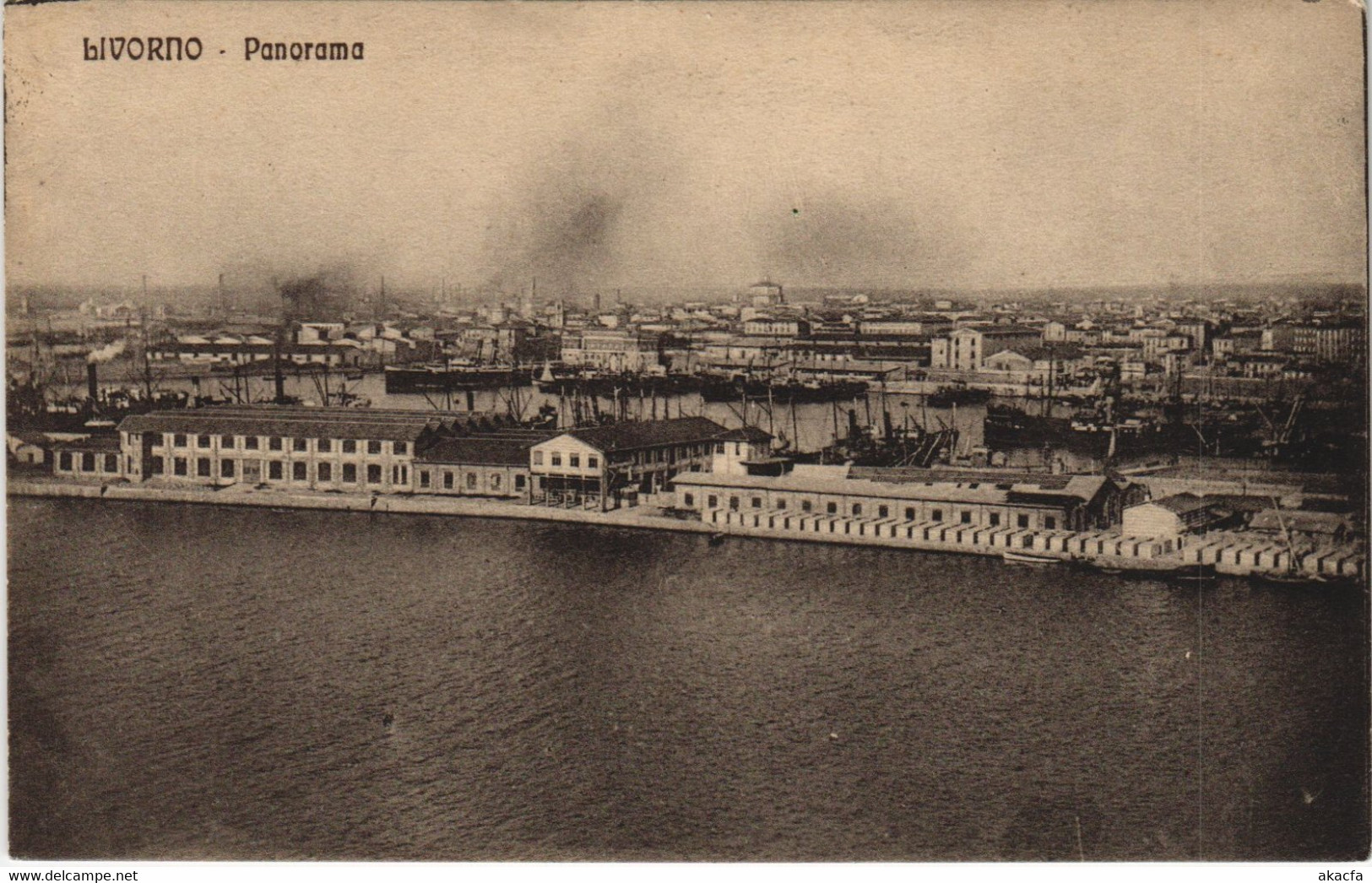 CPA LIVORNO Panorama TOSCANA ITALY (809492)