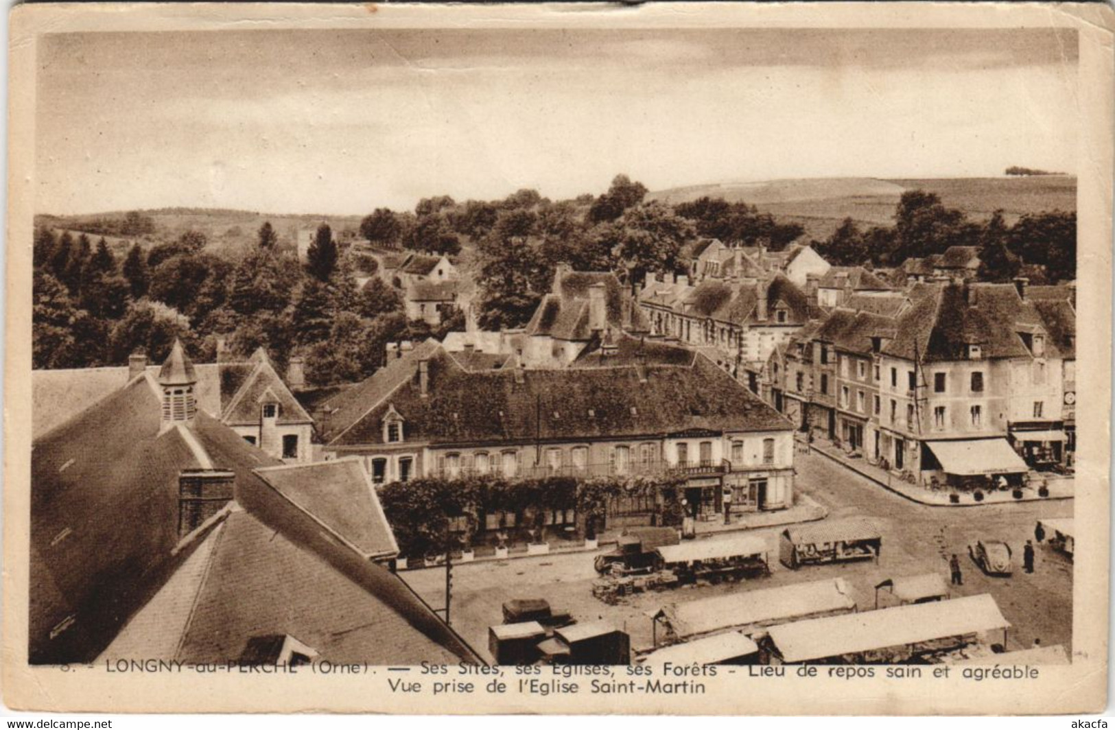 CPA Longny au Perche Vue prise de l'Eglise Saint-Martin FRANCE (1054152)